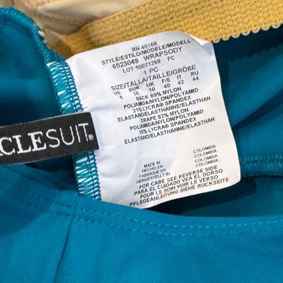 Miraclesuit Wrapsody One-Piece Swimsuit Size US/8 - Picture 7 of 10